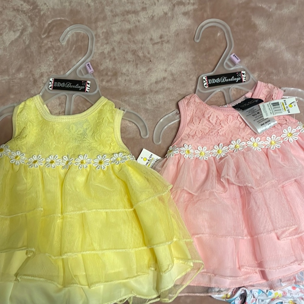 Ruffle dresses for infant girl